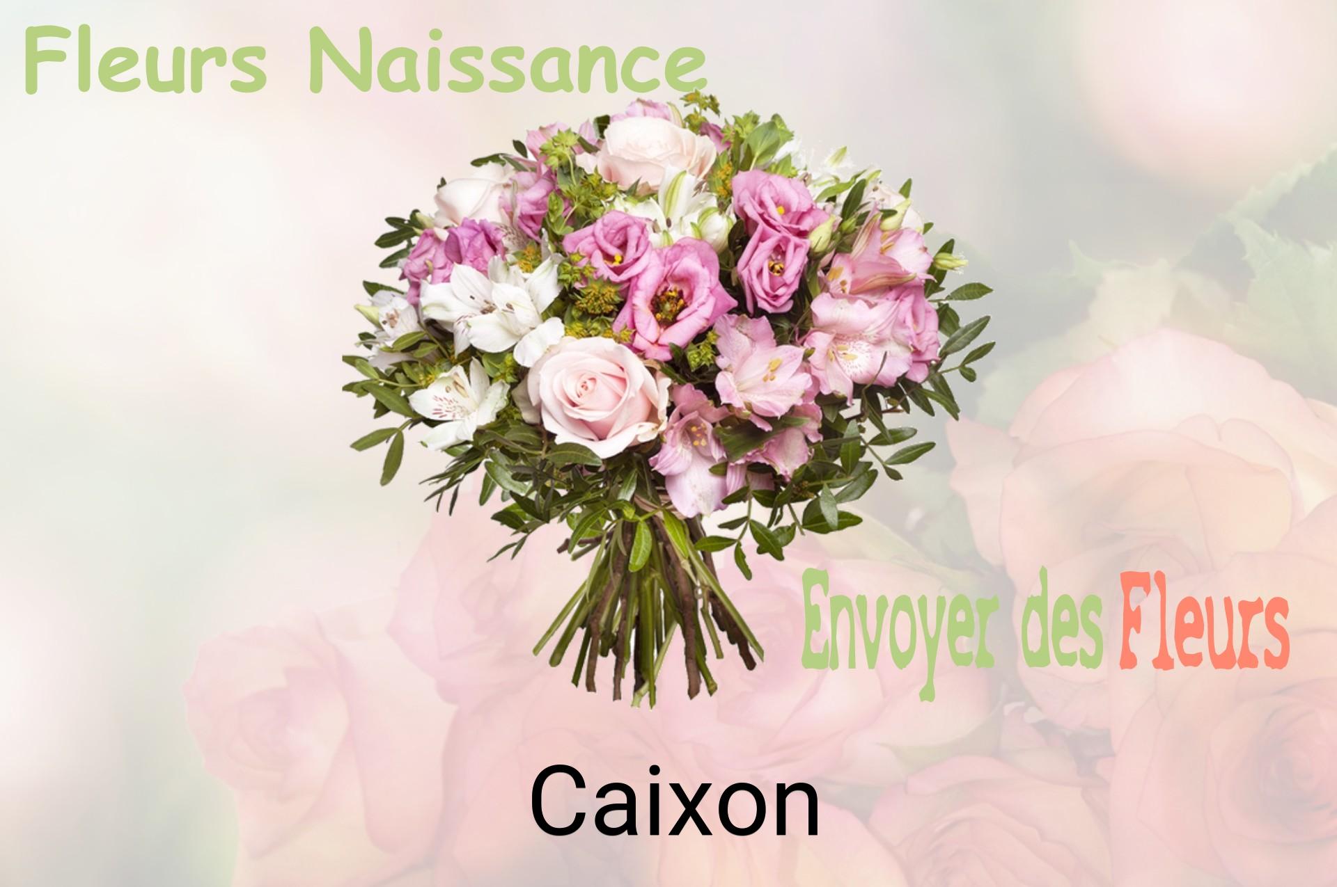 Bouquet de fleurs de naissance livré à Caixon